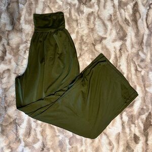 Dark Green Gaucho Pants